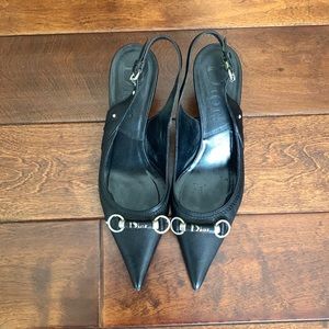 Vintage Dior Veau Slingback Heels